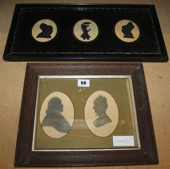 5 framed silhouettes (2)